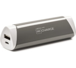 TECHLINK  Recharge 2600 Portable Power Bank - Grey